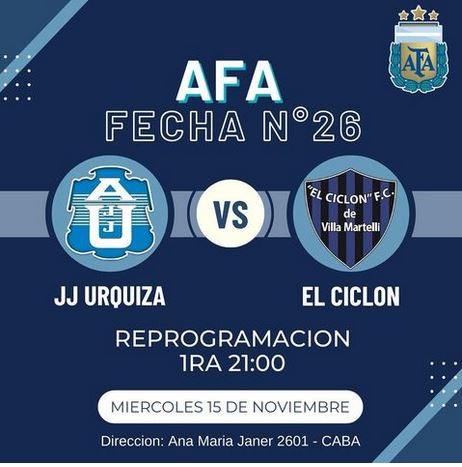 Futsal, AFA, JJUrquiza, El Ciclon F.C., Primera